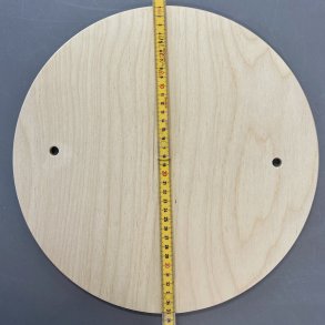 Rundt bat til drejeskive med huller til pins, 35 cm