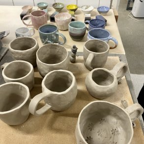 Modellerede kopper, 2 timers workshop, pris per person