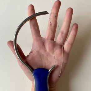 Carving Bow, curly with one straight wire replacement