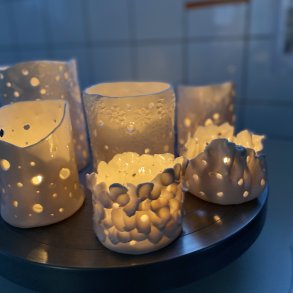 Porcelnslanterner, juleworkshop, LRDAG formiddag